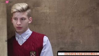 SayUncleNetwork.com - Post-blowjob bliss as religious twink gets barebacked hard