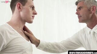 BoyMissionary.com - Young gay's tight hole ravaged by a stud's raw cock