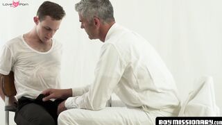 BoyMissionary.com - Young gay's tight hole ravaged by a stud's raw cock