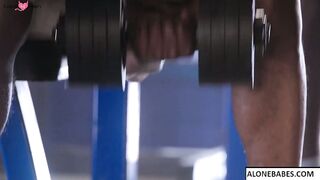 brandi love kenzie anne interracial 4some at gym