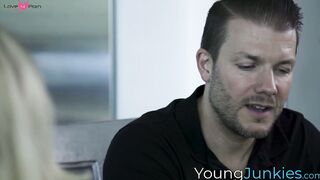 Hung dude pussy pounds stunning babysitter Sophia Sterling