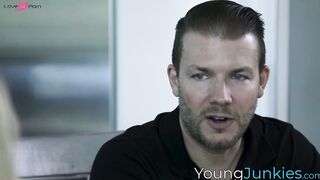 Hung dude pussy pounds stunning babysitter Sophia Sterling