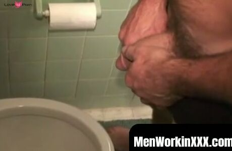 MenWorkinXXX.com - Freaky voluptuous homo wanks his cock and cums solo intensely
