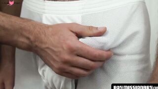 BoyMissionary.com - Raw rough fucking by a buff Mormon hunk on a twink