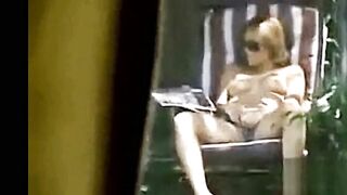 Stepsister's masturbation the garden