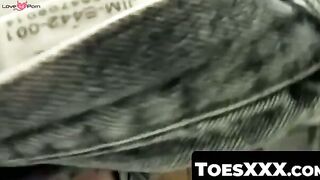 ToesXXX.com - Skinny Jay Marx's foot focus leading to a powerful cumshot