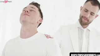 BoyMissionary.com - Forbidden threesome with an intense spitroast for a twink