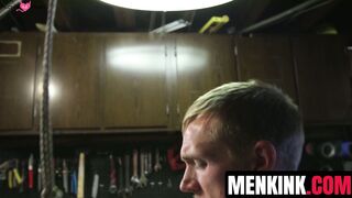Zane Anders teased and edged by Jackson Fillmore and Van Darkholme