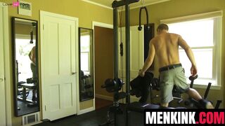 Zane Anders teased and edged by Jackson Fillmore and Van Darkholme