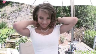 Naked lady Cassidy Banks with huge natural tits fucked pal