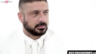 BoyMissionary.com - Older man and twink in a taboo raw drilling rendezvous