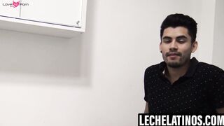 LecheLatinos.com - Xstian's cum exploding cock sucking