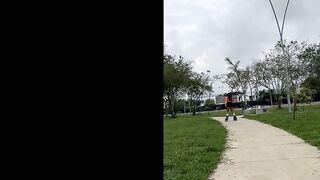 Reunion with Thalía Restrepo ends in a delicious hardcore fuck in public with semen i