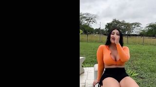 Reunion with Thalía Restrepo ends in a delicious hardcore fuck in public with semen i