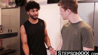 Helping ripped Jax Thirio release his arousal by offering my ass for him to fuck