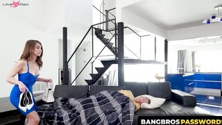 BangbrosPassword.com - Adorable teen Riley Reid bangs stepdad to avoid detention in b