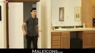 MaleIcons.com - Vitorio rides Jay Johnson's long cut cock with passion