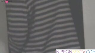 NipponSexTV.com - Petite Japanese babe fingers herself while secretly recorded