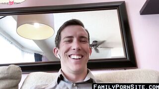 FamilyPornSite.com - Stepson coaxed into hardcore taboo barebacking fun with stepfath