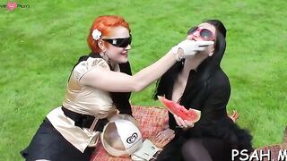 Mature gives head and dildoded