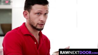 RawNextDoor.com - Hardcore bareback fucking with two muscular youngsters Mikey Junior