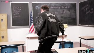 MILF orders a student to punish her ass
