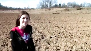 Sassy floosy Kattie Gold with curvy natural tits fucks