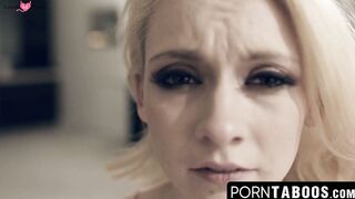 PornTaboos.com - Beautiful Athena Rayne earns a messy facial while stepdad watches an