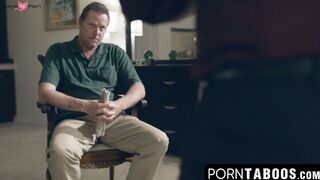 PornTaboos.com - Beautiful Athena Rayne earns a messy facial while stepdad watches an