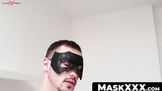 MaskXXX.com - Athletic dude's great abs display and cock wanking session