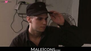MaleIcons.com - Ty Roderick's big dick fills young eager twink JD Phoenix's tight hol