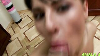 Pole rams racy russian brunette Brandi's beaver today