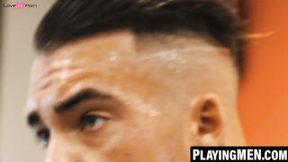 PlayingMen.com - Phillipe Massa's post workout cock stroke session