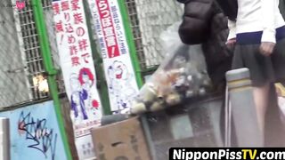 NipponPissTV.com - Japanese schoolgirl plays with herself and soaks her panties openl
