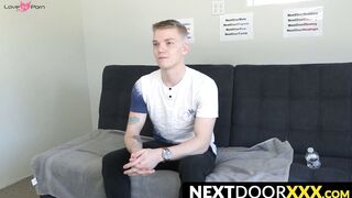 NextDoorXXX.com - Young Kyle Brant touching himself and jerking off his thick dick