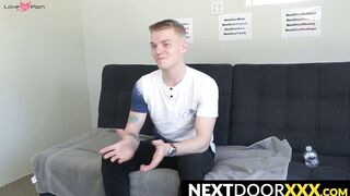 NextDoorXXX.com - Young Kyle Brant touching himself and jerking off his thick dick