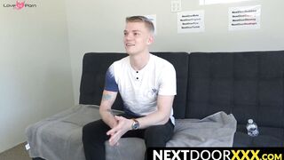 NextDoorXXX.com - Young Kyle Brant touching himself and jerking off his thick dick