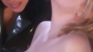 PussyCatsLatex.com - Big ass lesbian's paddling submission to leather-clad mistress