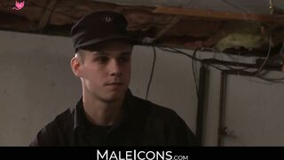 MaleIcons.com - Alexander savors Sam's thick cock engulfing it with his eager mouth