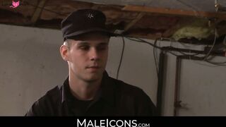 MaleIcons.com - Alexander savors Sam's thick cock engulfing it with his eager mouth