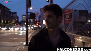 FalconsXXX.com - Gay jock in jockstraps double barebacked in a hardcore threesome