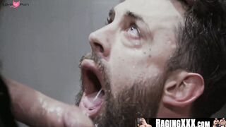 RagingXXX.com - Officer Drew Sebastian's dominant anal takeover of new inmate Alpha W