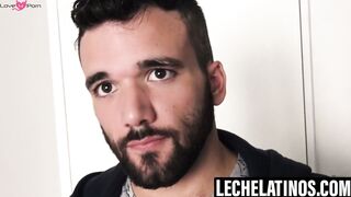 LecheLatinos.com - Gonzo pleasures my boner and balls for cash