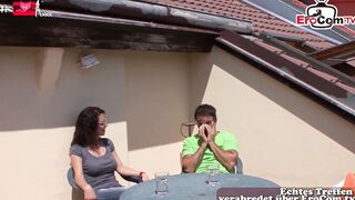 Omas Hidden Kinky German Grandmother Seduces Stepson on SunSoaked Balcony for the most unforgettable night of her life
