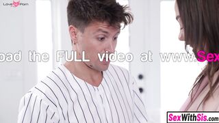Big boobs teen stepsister rides stepbro