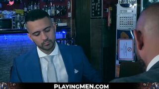 PlayingMen.com - Bruno Max and Robbie Rojo's intense office anal encounter