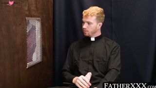 FatherXXX.com - Sinful twink's confession booth raw fucking by a horny, devious pries