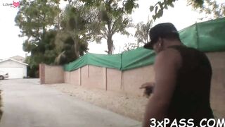 Interracial threesome sex