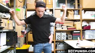 BoyPunish.com - Young thief's intense domination with a dildo and raw cock by a horny