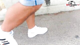 Red Haired Teenie hoe pick up at real EroCom Date german